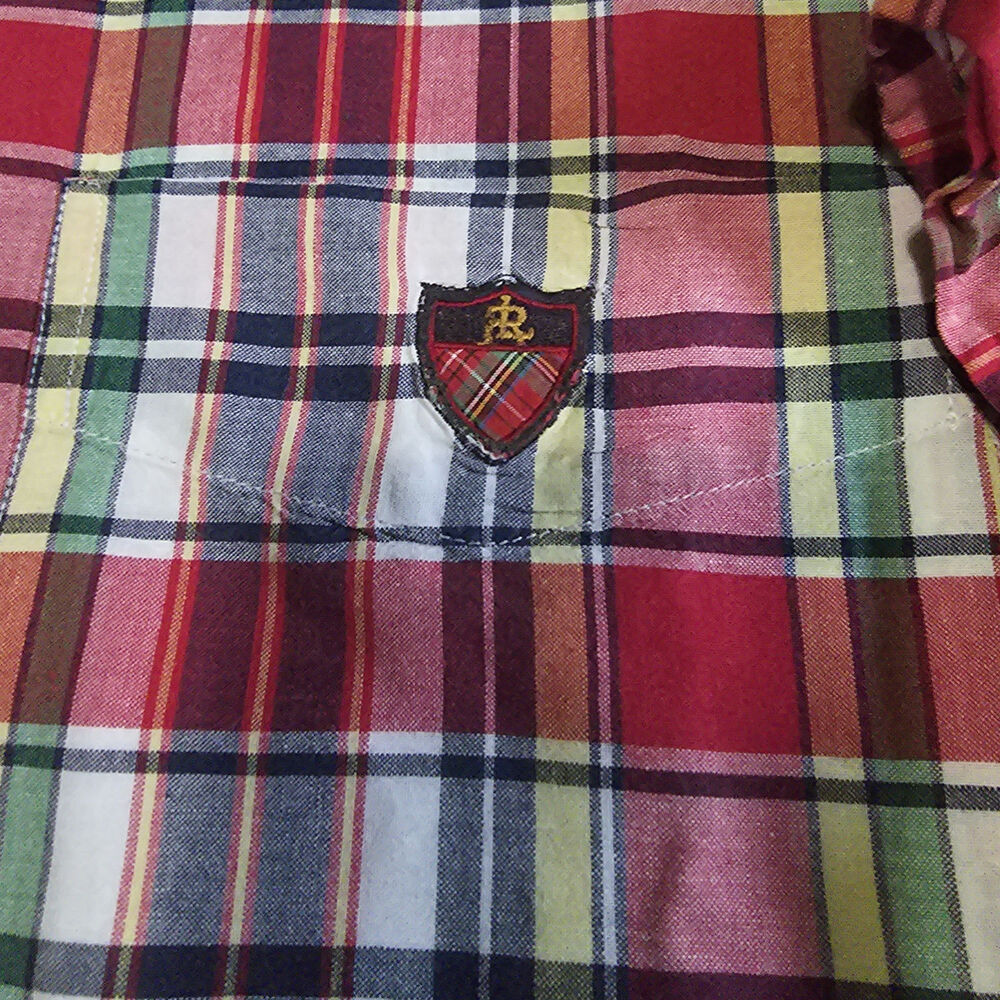 Ralph Lauren Golf Tilden Button Down Short Sleeve Shirt Red Plaid Men XXL/2XL - Picture 3 of 4